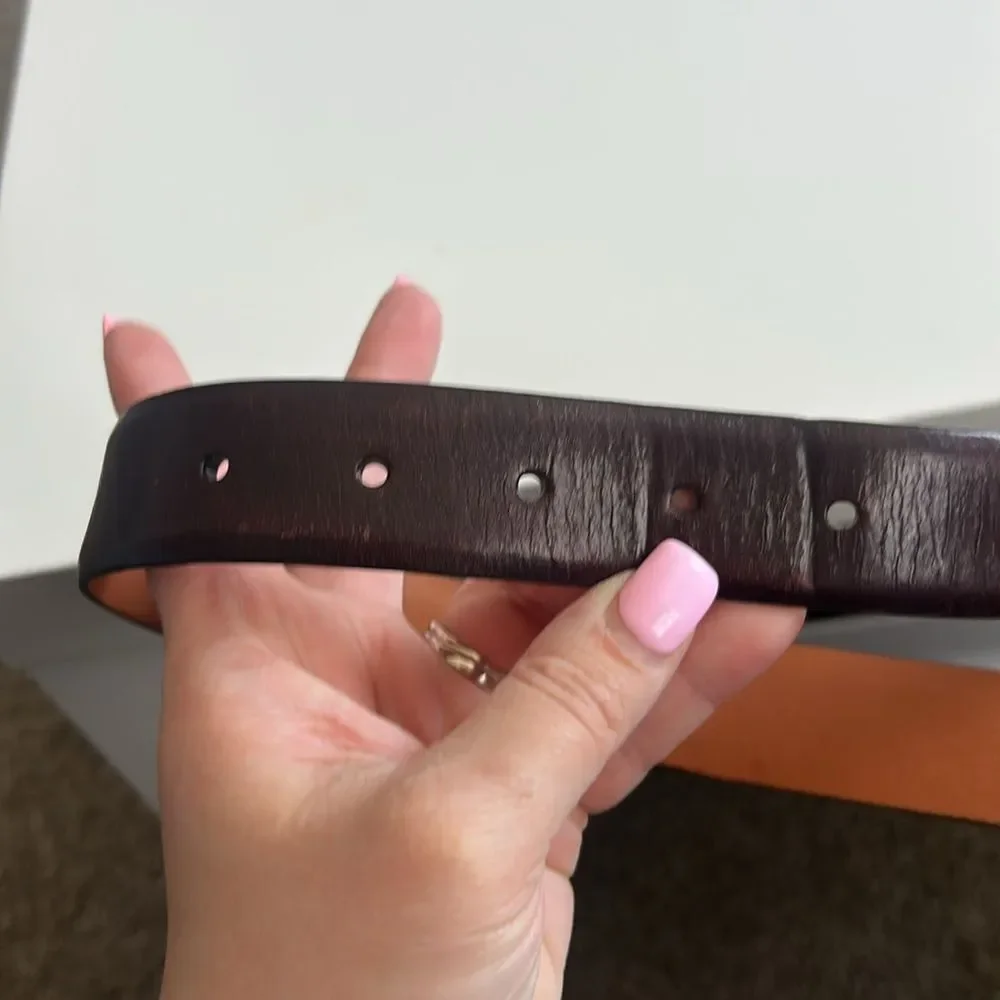 Trafalgar Broderick Genuine Leather Belt Brown Size 40